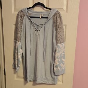 Cato Light Blue Knit‎ Top